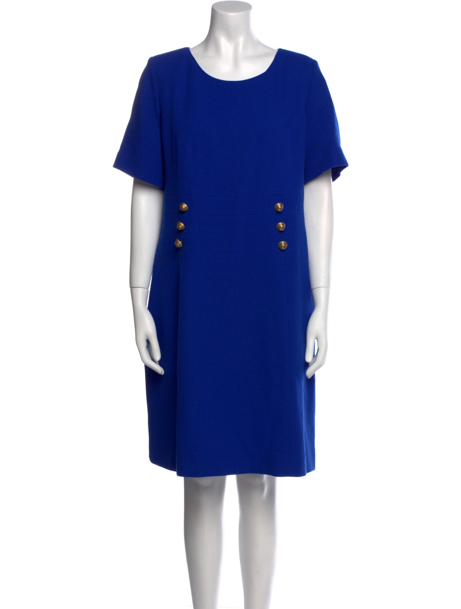 Richard Carriére Scoop Neck Knee-Length Dress