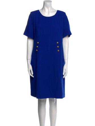 Richard Carriére Scoop Neck Knee-Length Dress