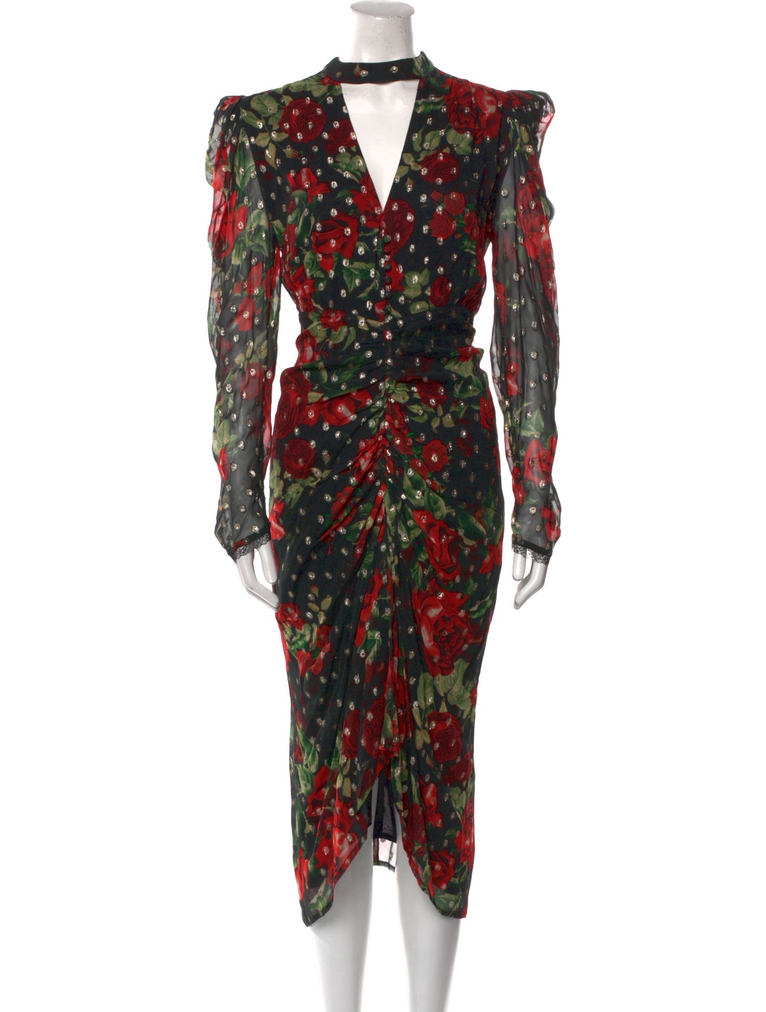 Rococco Sands Floral Print Midi Length Dress