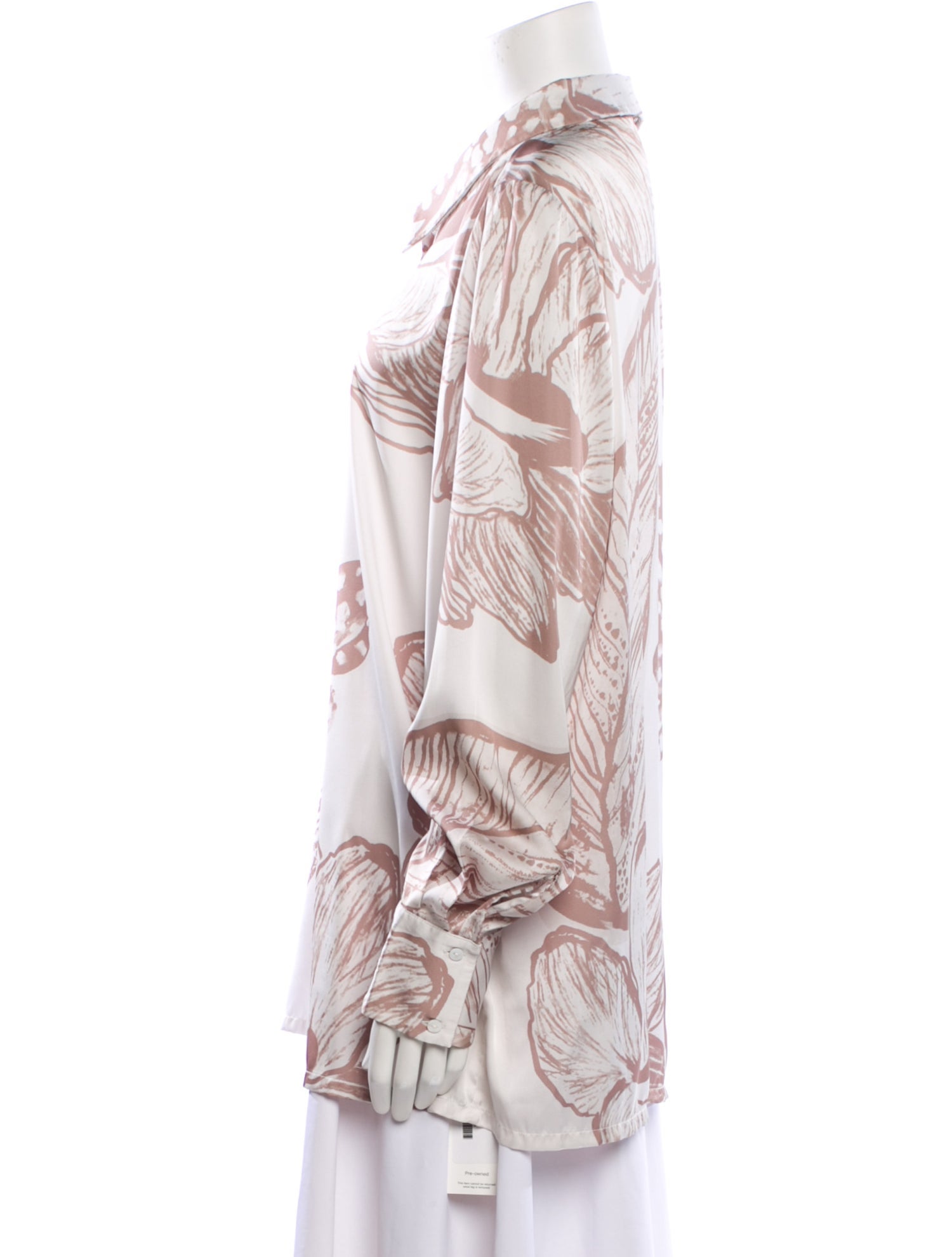 Rococco Sands Printed Long Sleeve Button-Up Top