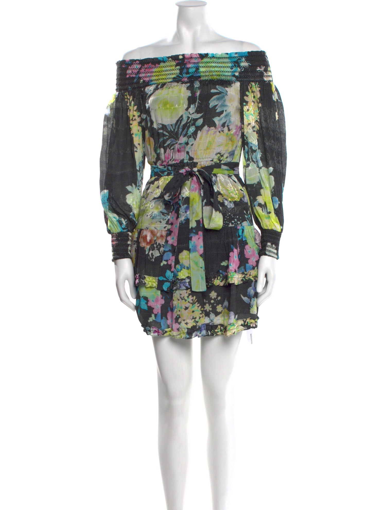 Rococco Sands Floral Print Mini Dress