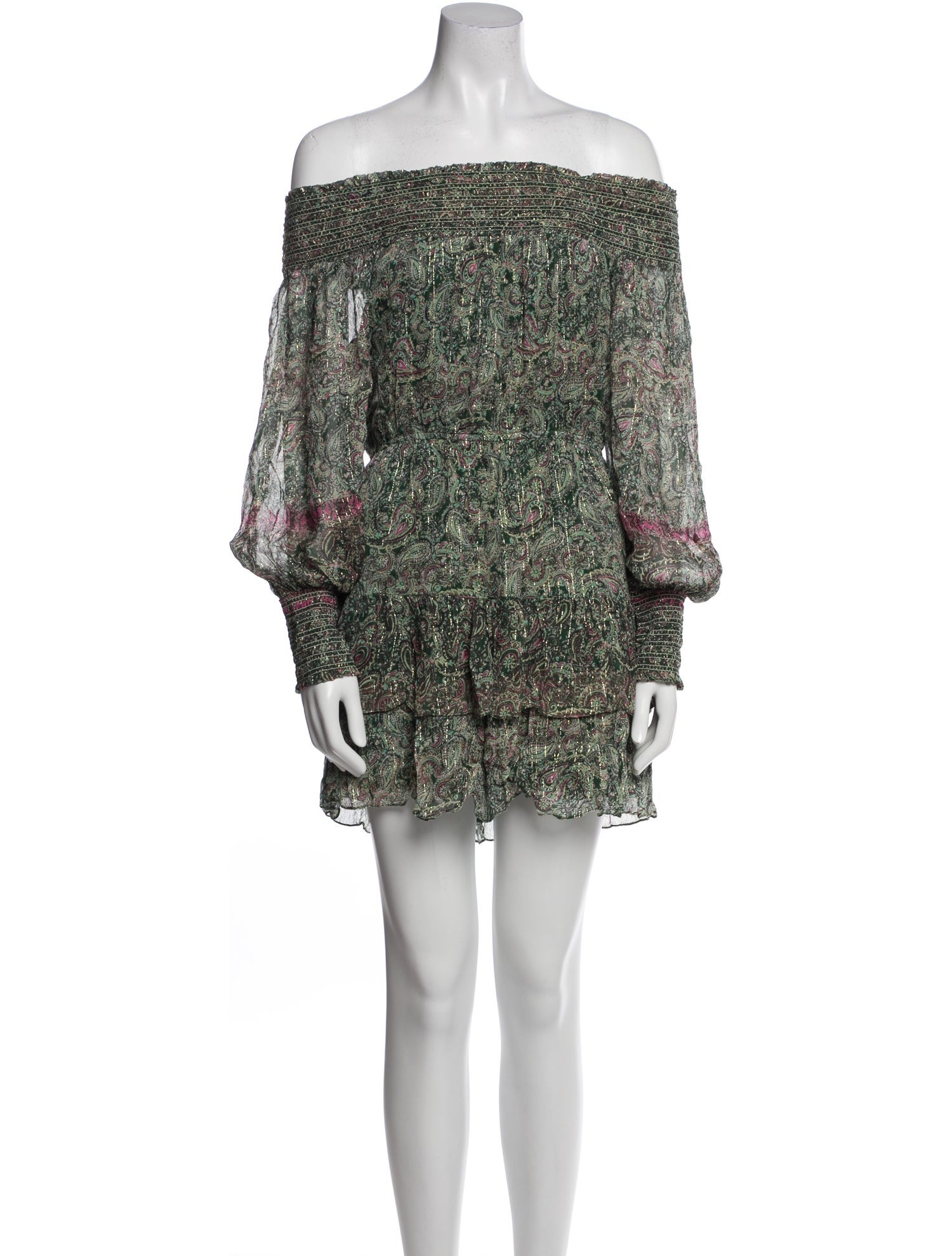 Rococco Sands Paisley Print Mini Dress