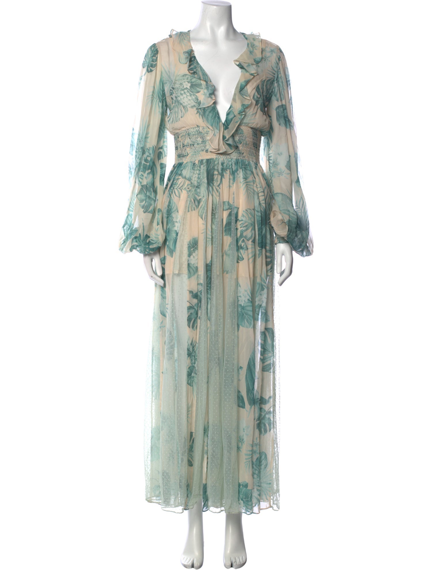 Rococco Sands Floral Print Long Dress w/ Tags