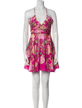 Rococco Sands Floral Print Mini Dress