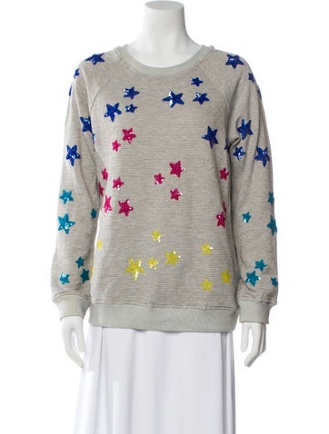 Pre-owned Rococco Sands Graphic Print Crew Neck Sweatshirt In Multi