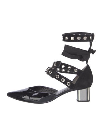 Robert Clergerie x Self-Portrait Patent Leather D'Orsay Pumps