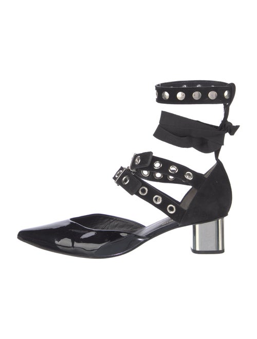 Robert Clergerie x Self-Portrait Patent Leather D'Orsay Pumps