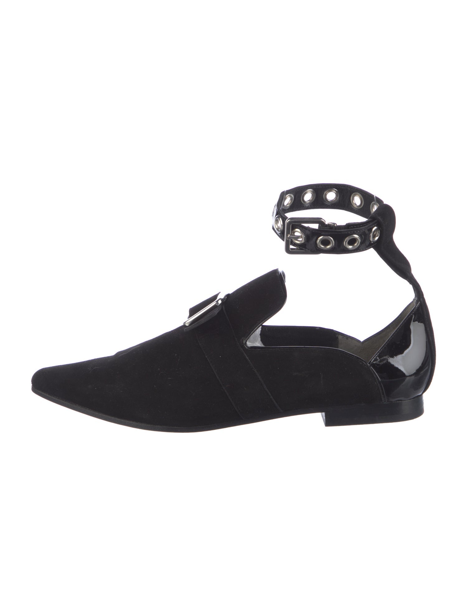 Robert Clergerie x Self-Portrait Suede Mules