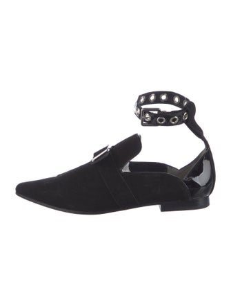 Robert Clergerie x Self-Portrait Suede Mules