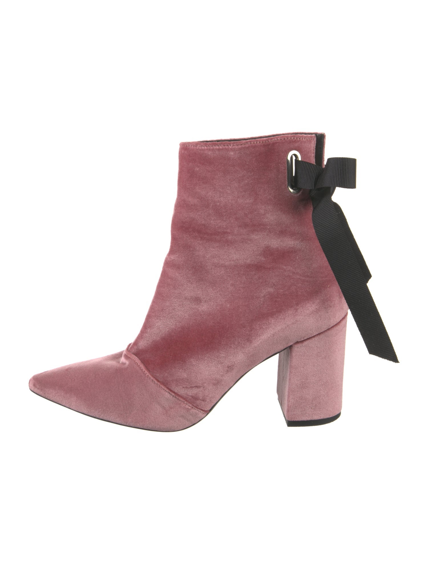 Robert Clergerie x Self-Portrait Velvet Boots