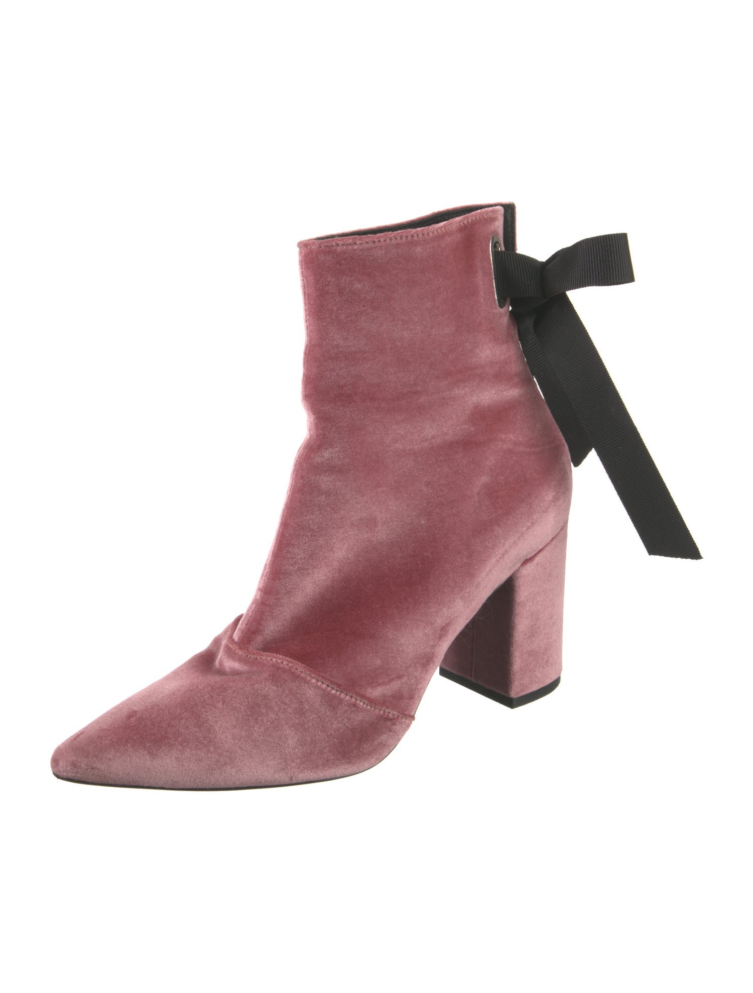 Robert Clergerie x Self-Portrait Velvet Boots