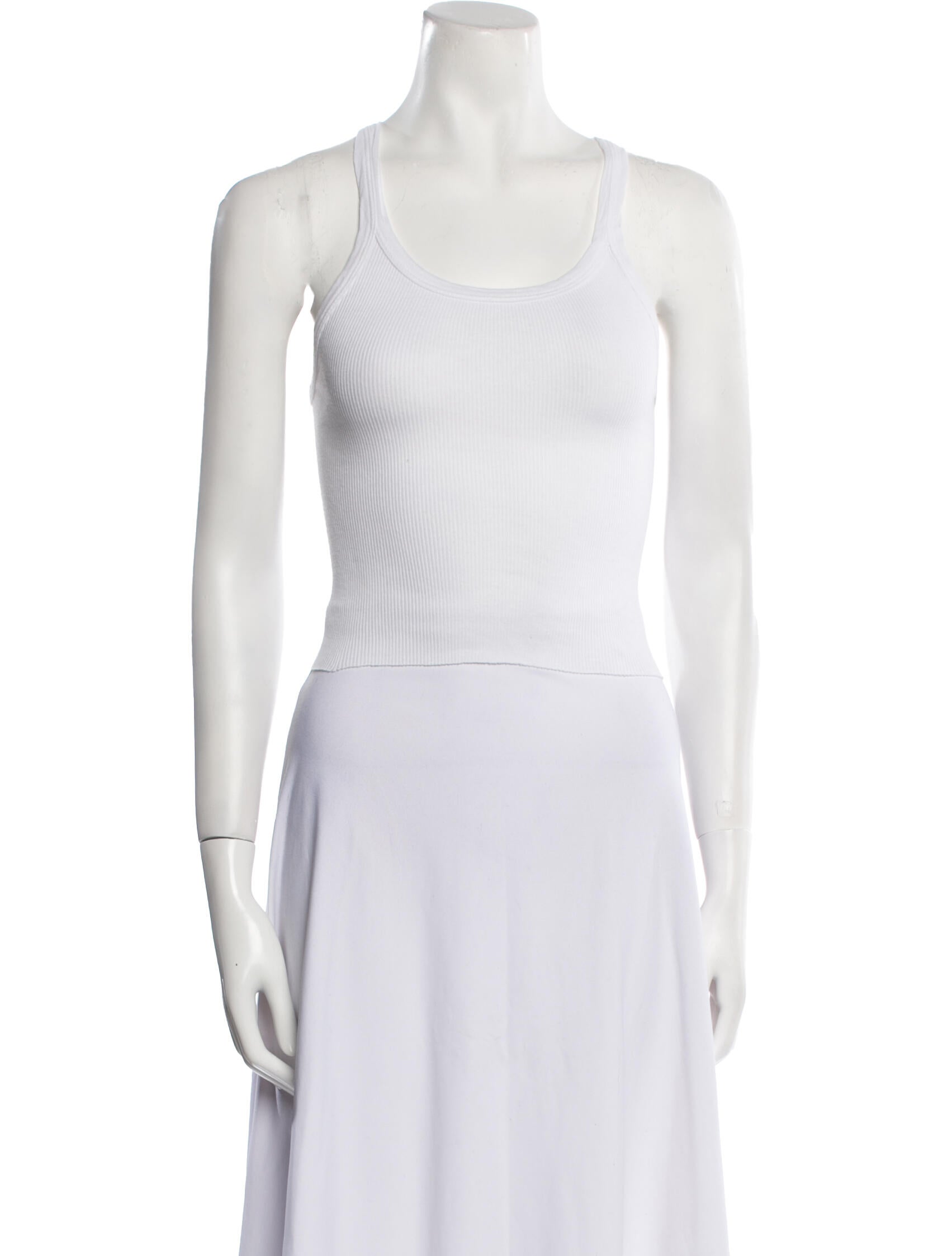 Re/Done x Hanes Scoop Neck Sleeveless Crop Top