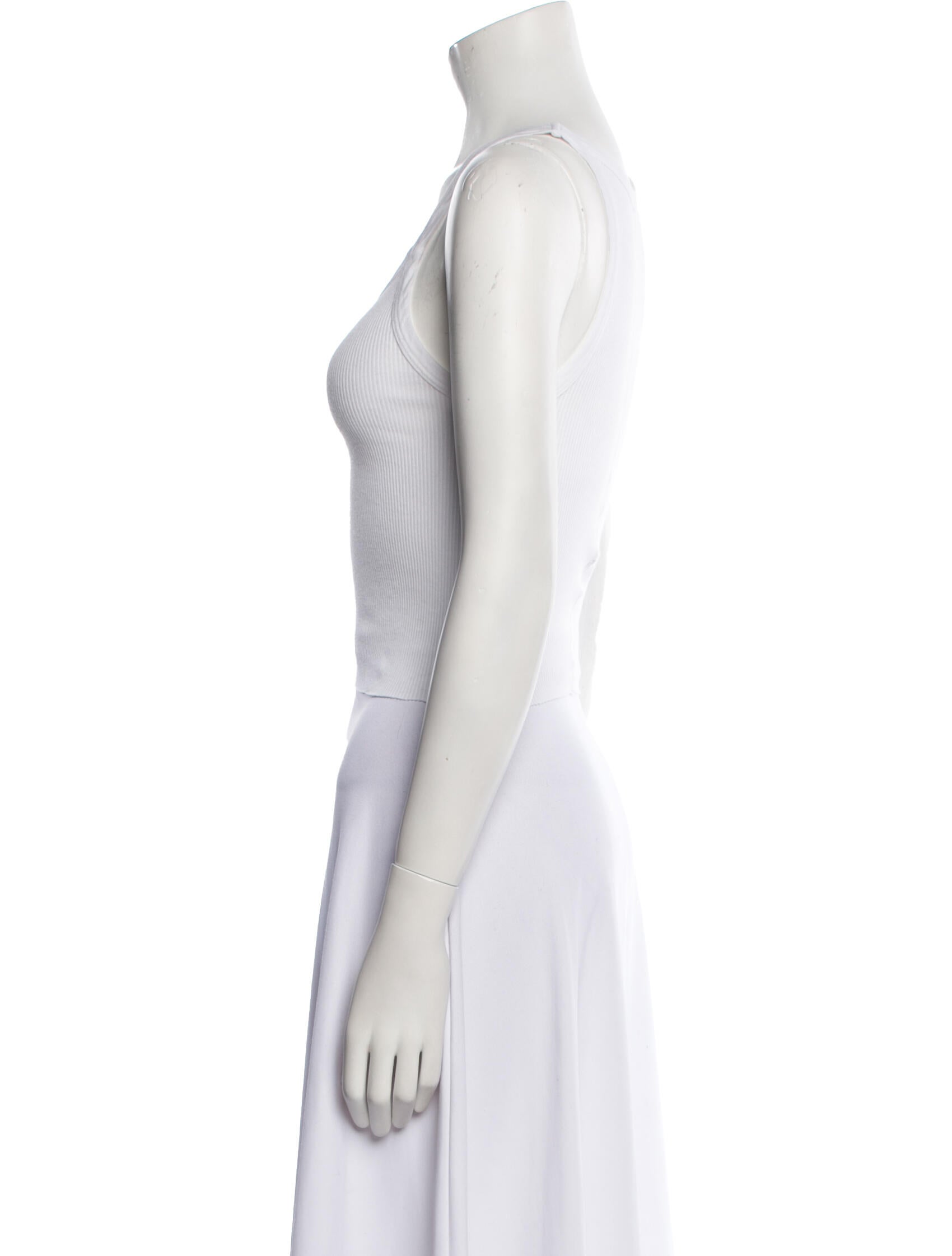 Re/Done x Hanes Scoop Neck Sleeveless Crop Top