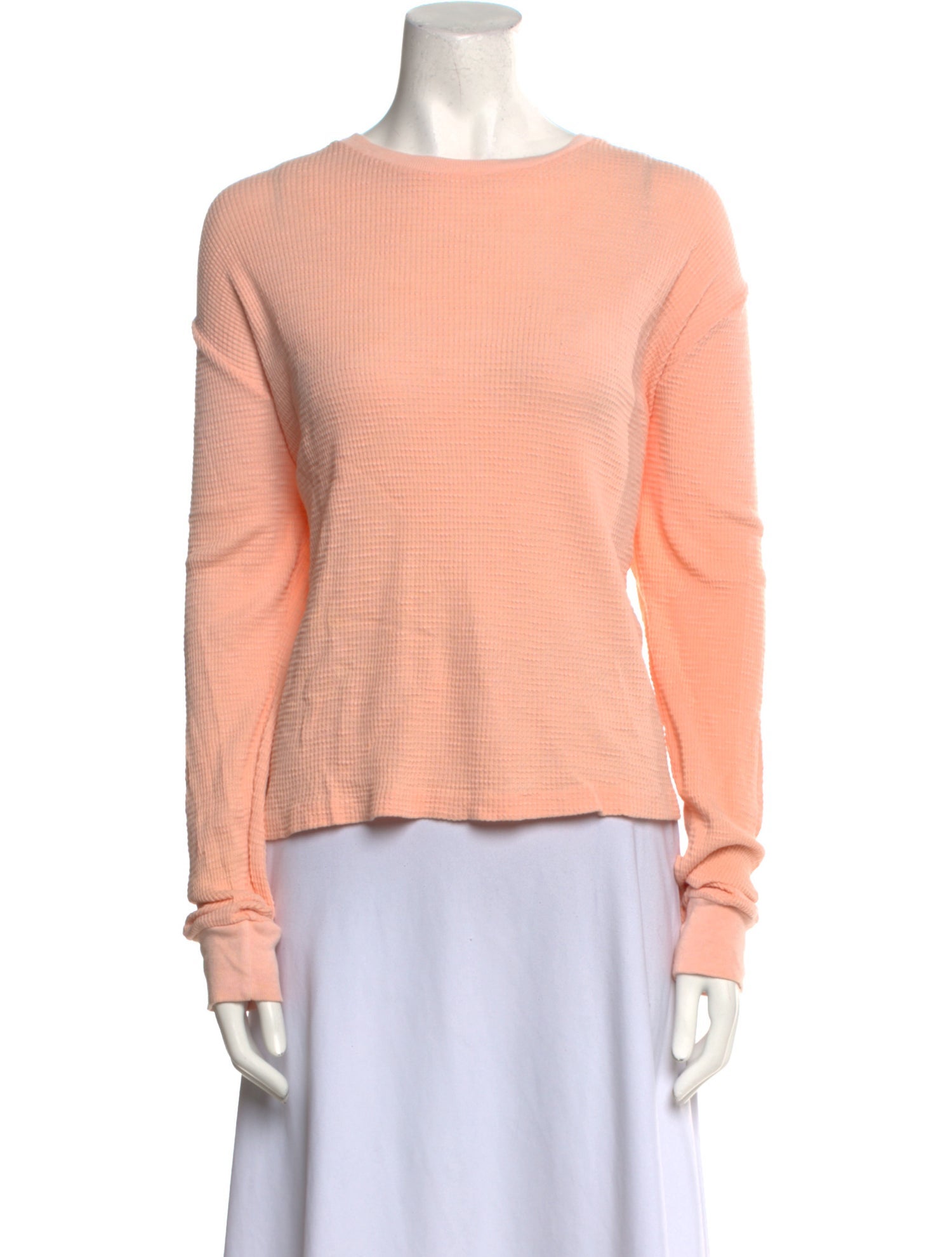 Re/Done x Hanes Crew Neck Long Sleeve T-Shirt