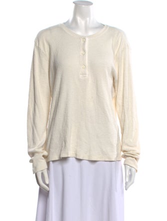 Re/Done x Hanes Crew Neck Long Sleeve T-Shirt