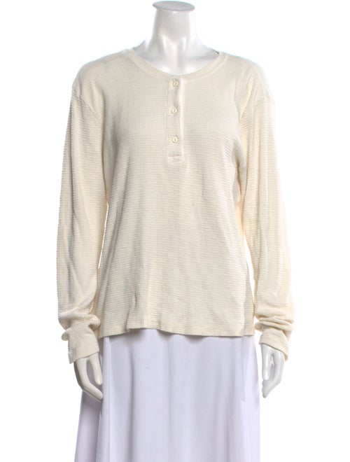 Re/Done x Hanes Crew Neck Long Sleeve T-Shirt