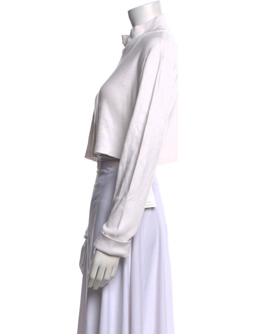 Re/Done x Hanes Mock Neck Long Sleeve Crop Top