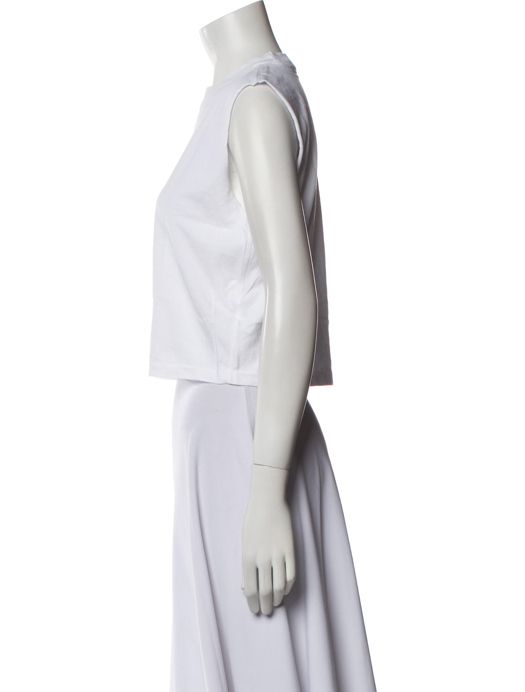 Re/Done x Hanes Crew Neck Sleeveless Crop Top