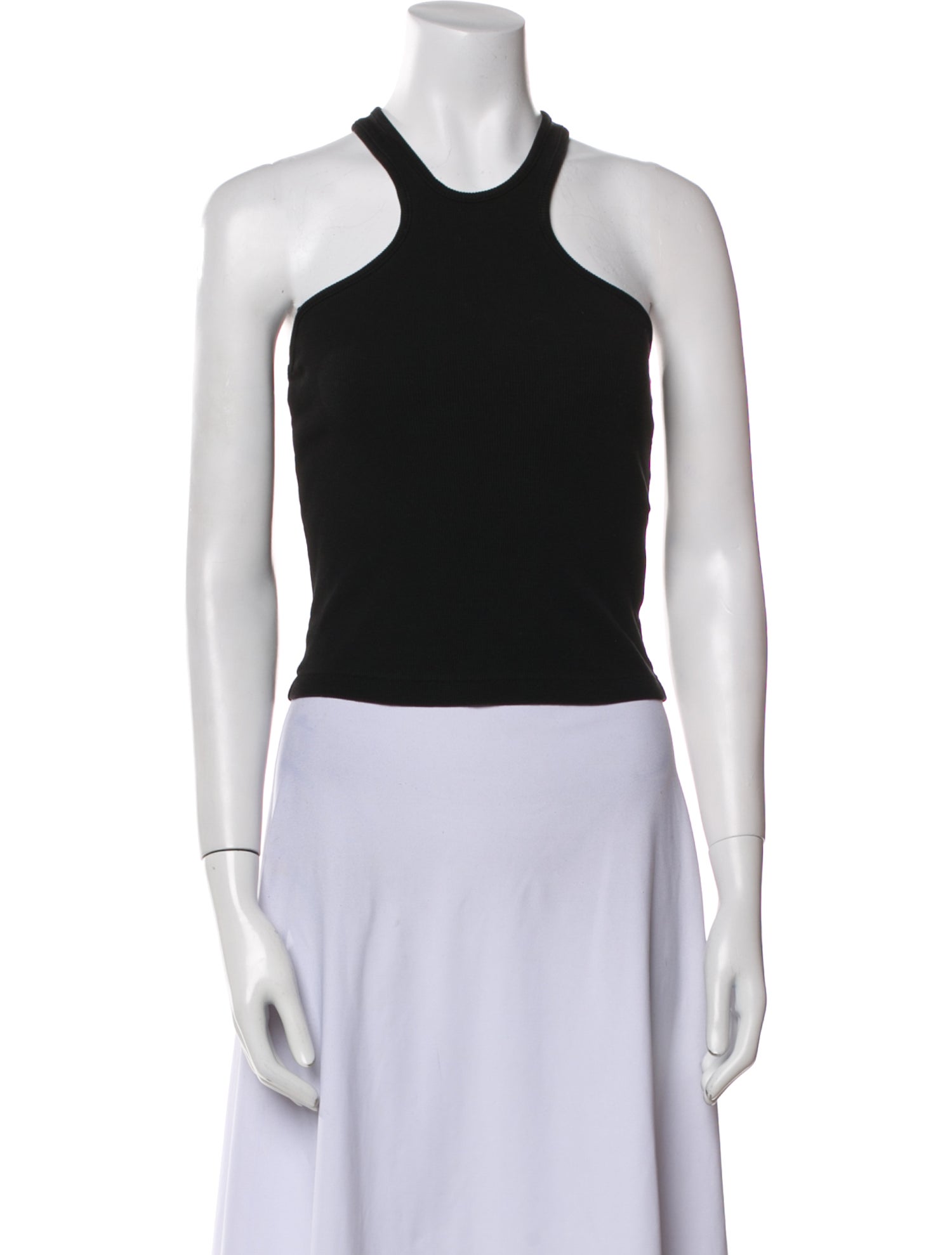 Re/Done x Hanes Halterneck Sleeveless Crop Top