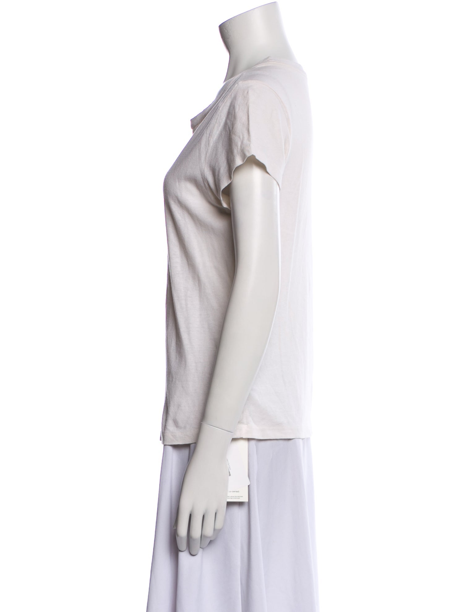 Re/Done x Hanes Cowl Neck Short Sleeve T-Shirt