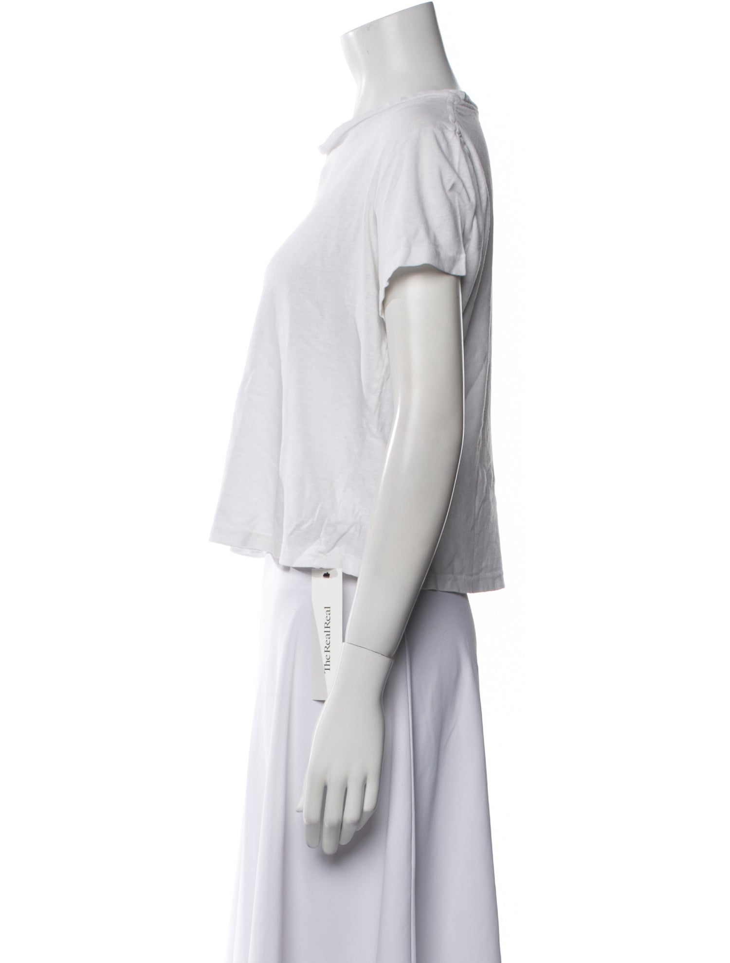 Re/Done x Hanes Bateau Neckline Short Sleeve T-Shirt