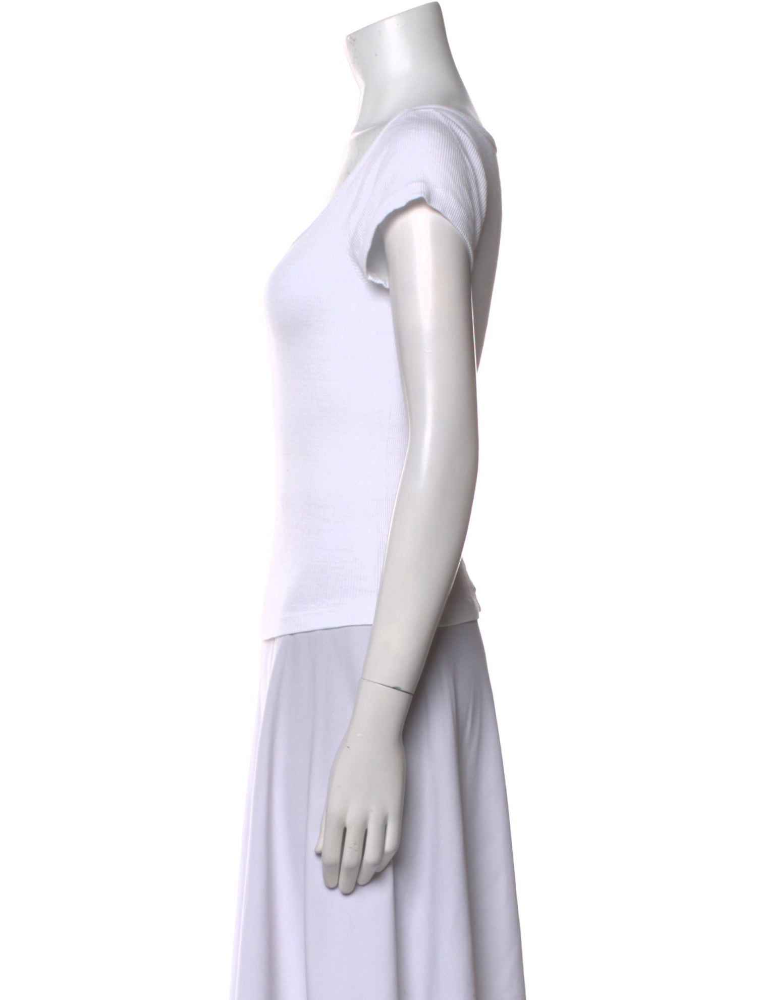 Re/Done x Hanes Scoop Neck Short Sleeve T-Shirt