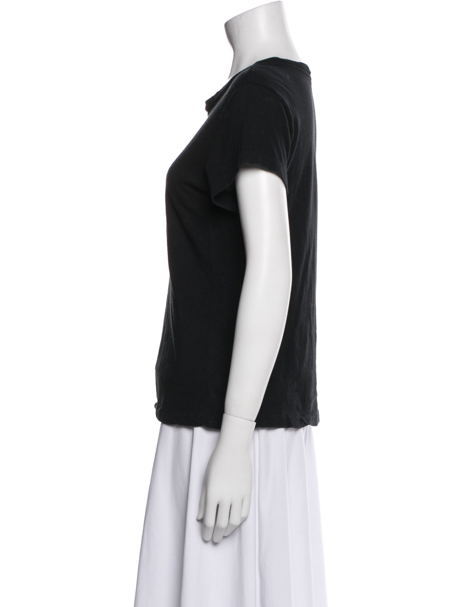 Re/Done x Hanes Scoop Neck Short Sleeve T-Shirt