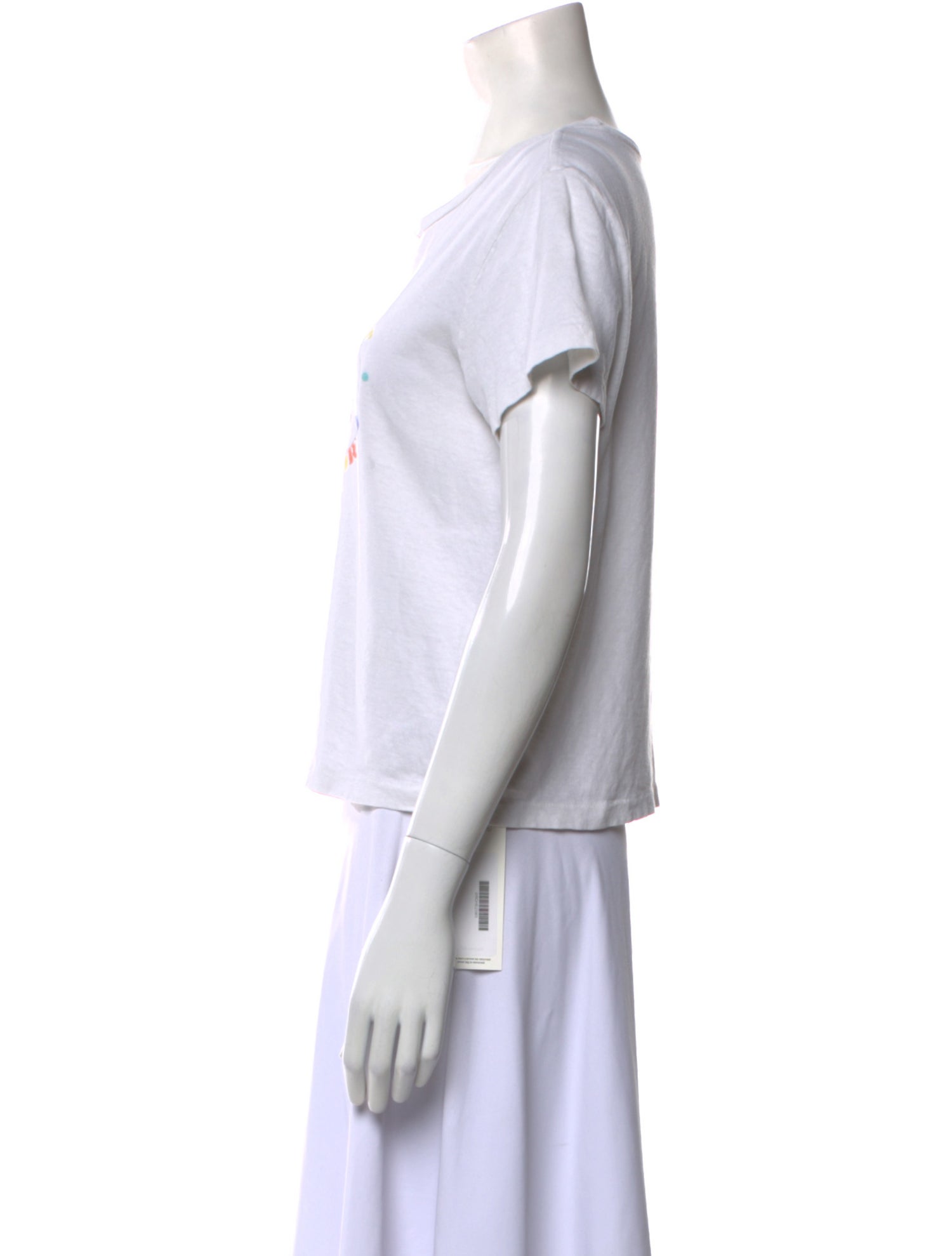 Re/Done x Hanes Graphic Print Scoop Neck T-Shirt