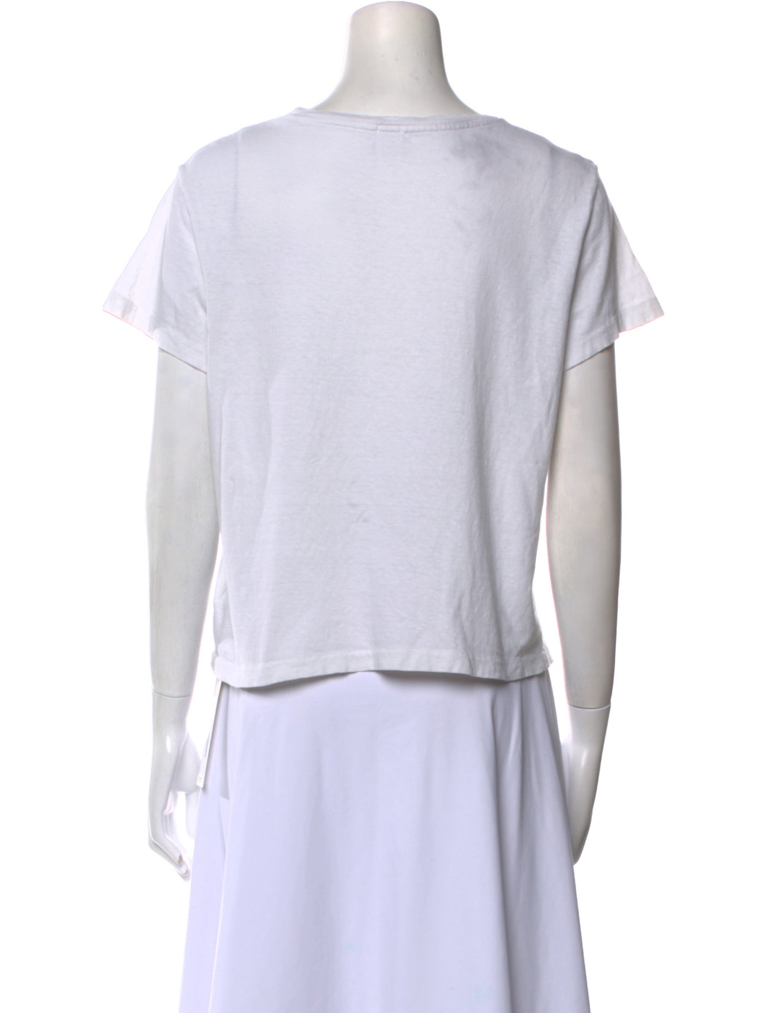 Re/Done x Hanes Graphic Print Scoop Neck T-Shirt