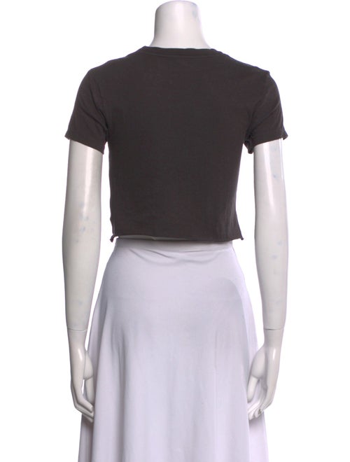 Re/Done x Hanes Crew Neck Short Sleeve Crop Top