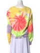 Re/Done x Hanes Tie-Dye Print Bateau Neckline Sweatshirt