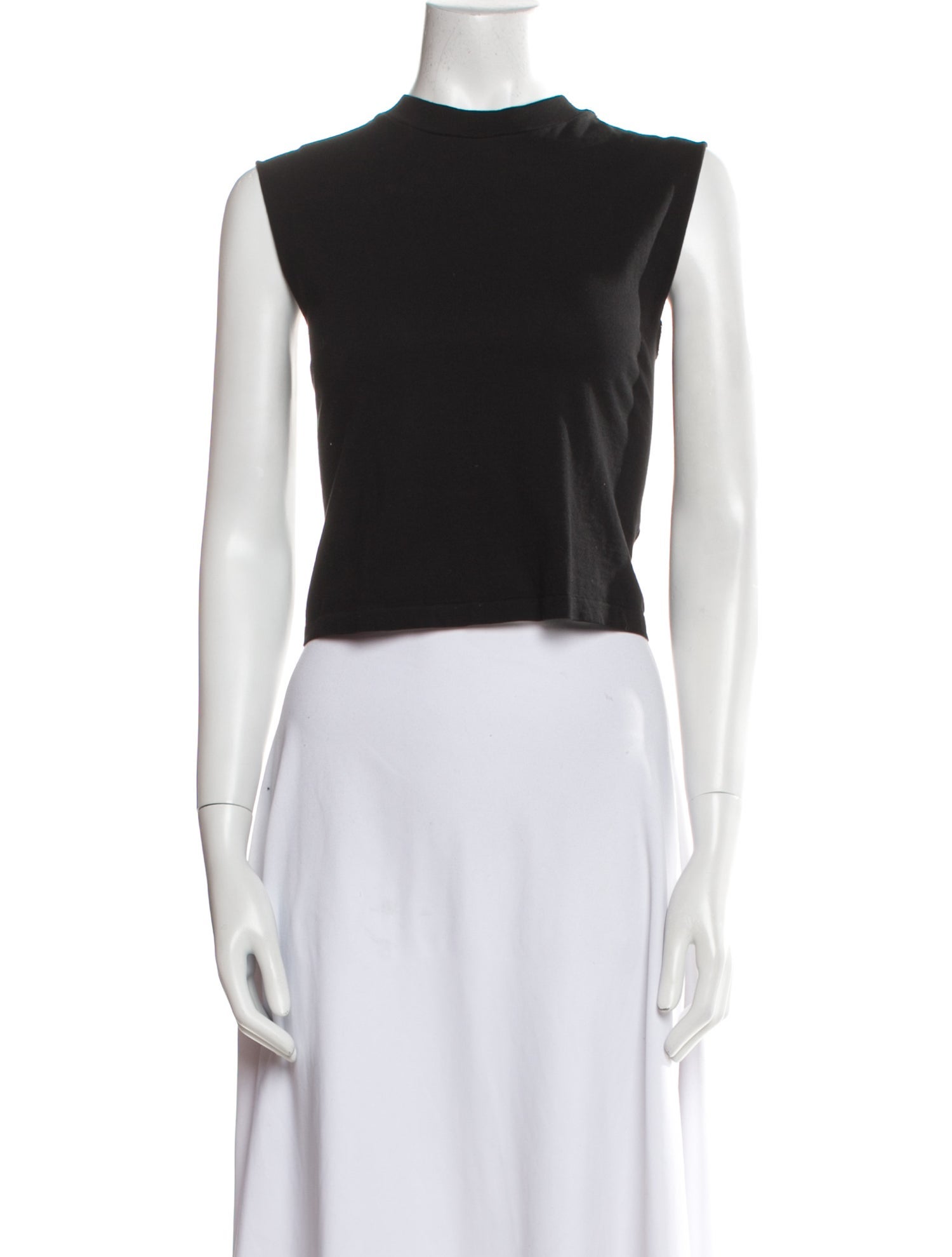 Re/Done x Hanes Crew Neck Sleeveless Crop Top