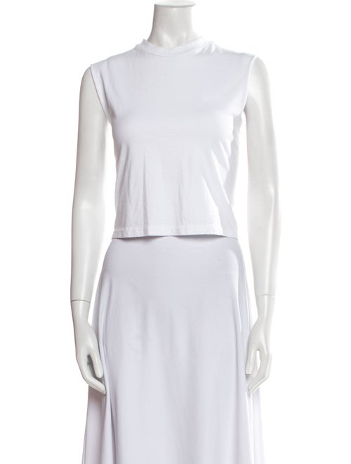 Re/Done x Hanes Mock Neck Sleeveless Crop Top