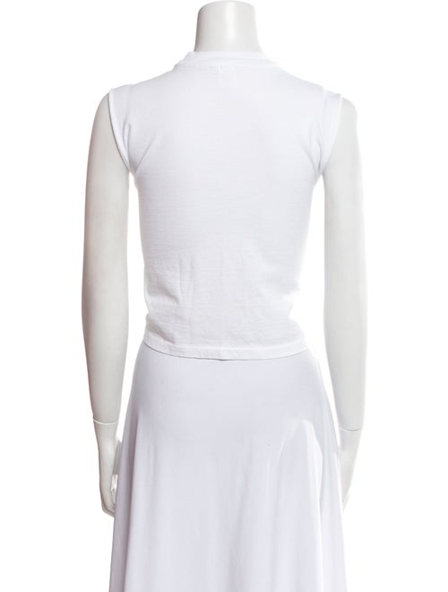 Re/Done x Hanes Mock Neck Sleeveless Crop Top