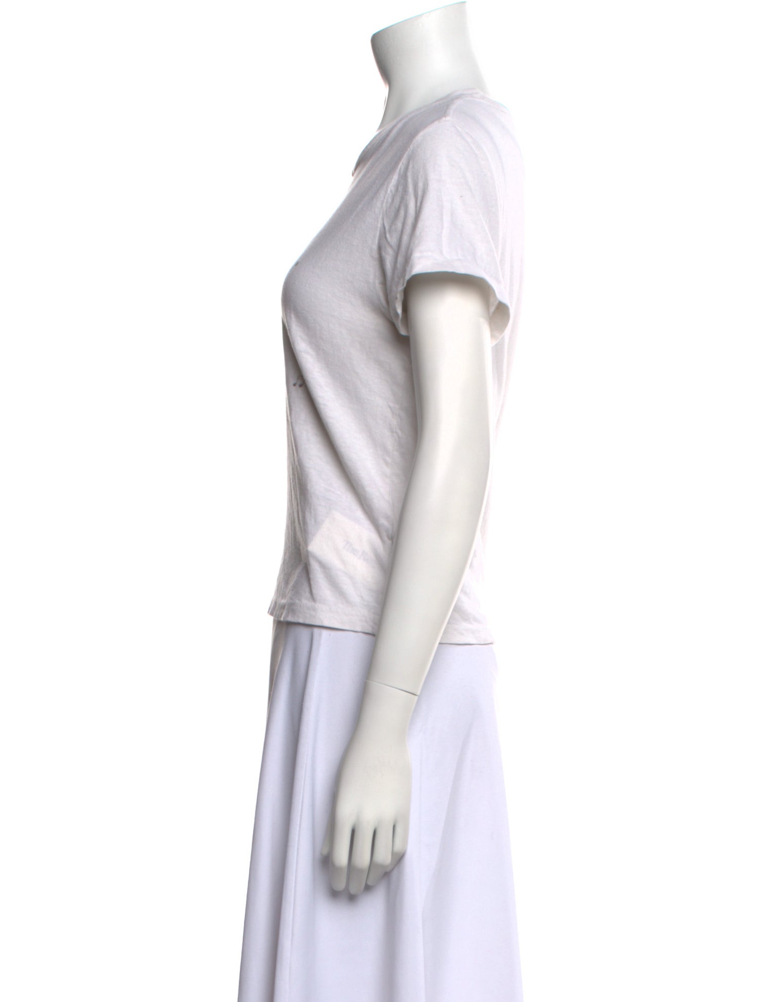 Re/Done x Hanes Graphic Print Crew Neck T-Shirt