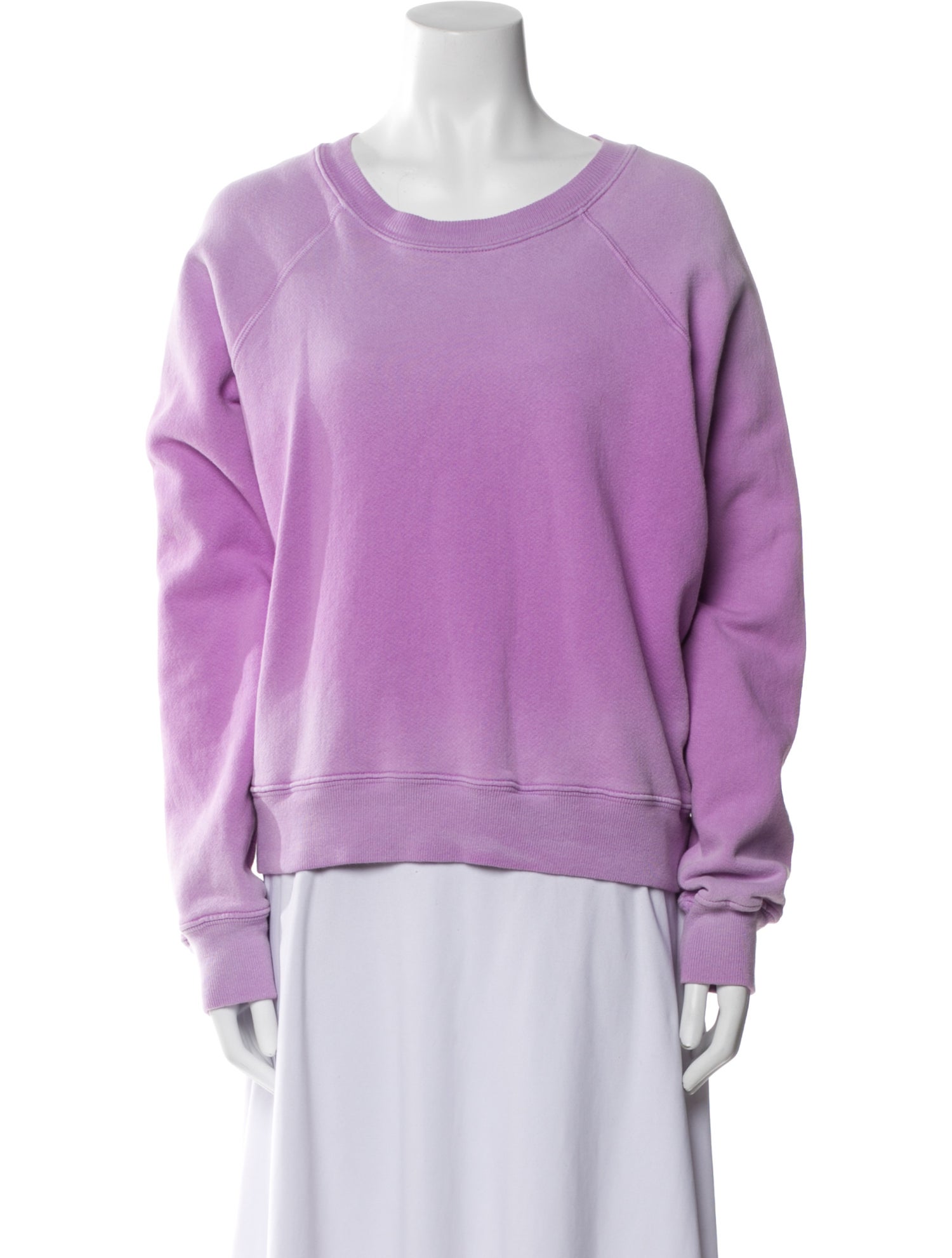 Re/Done x Hanes Scoop Neck Long Sleeve Sweatshirt