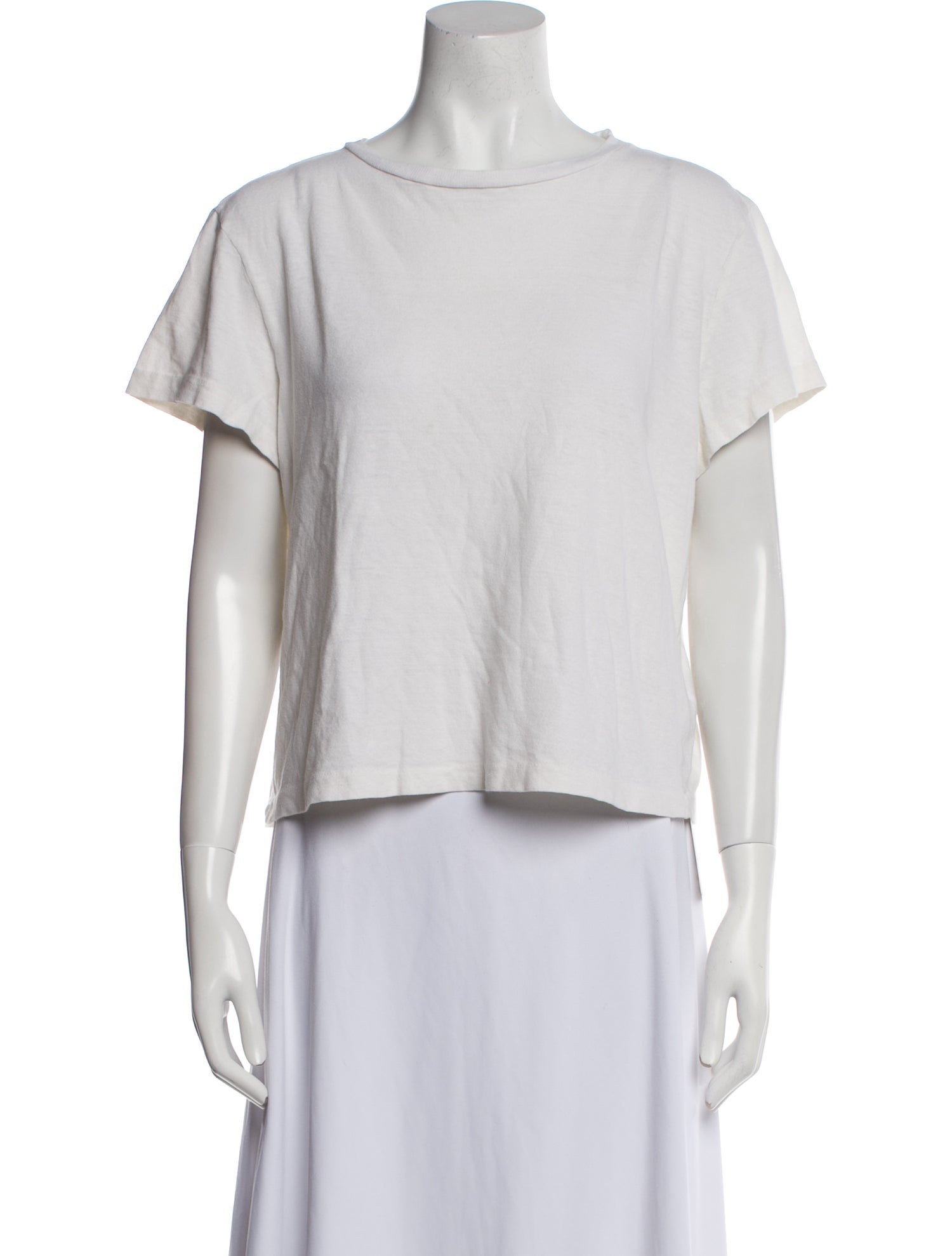 Re/Done x Hanes Bateau Neckline Short Sleeve T-Shirt