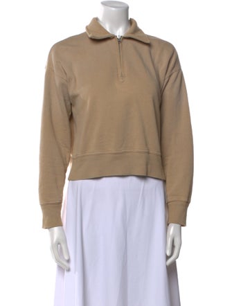 Re/Done x Hanes Mock Neck Long Sleeve Sweatshirt