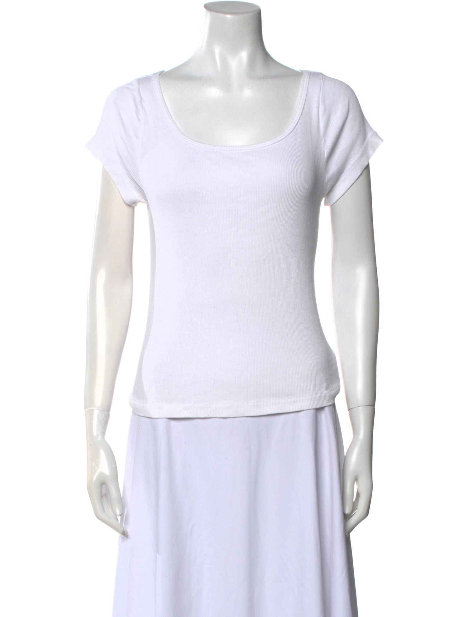 Re/Done x Hanes Scoop Neck Short Sleeve T-Shirt