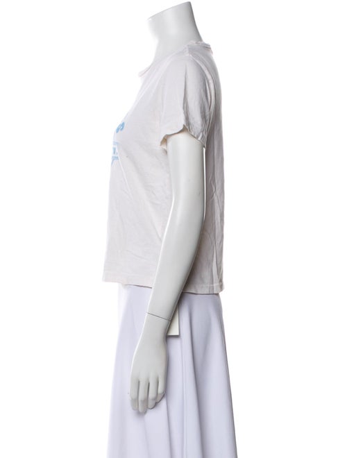 Re/Done x Hanes Graphic Print Crew Neck T-Shirt