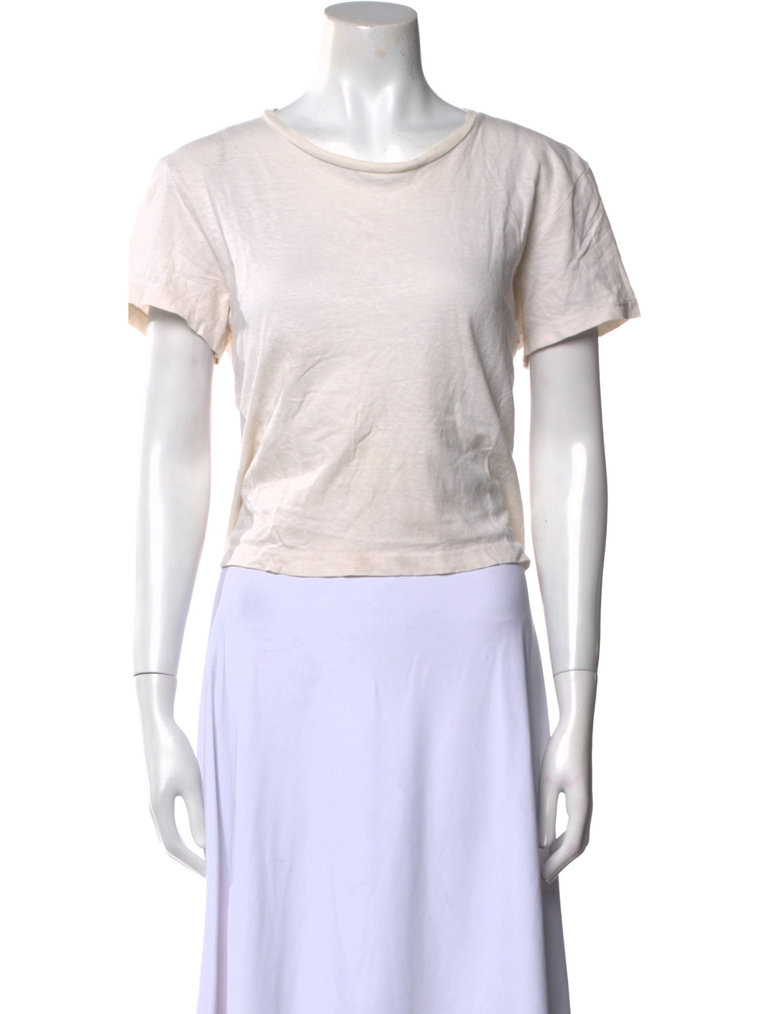 Re/Done x Hanes Scoop Neck Short Sleeve T-Shirt