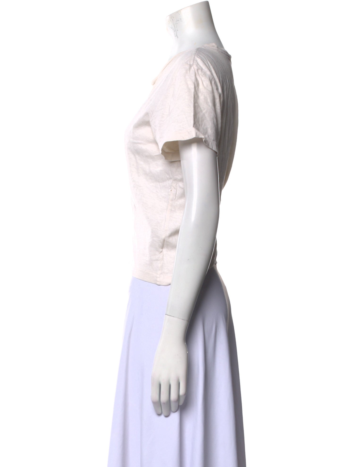 Re/Done x Hanes Scoop Neck Short Sleeve T-Shirt