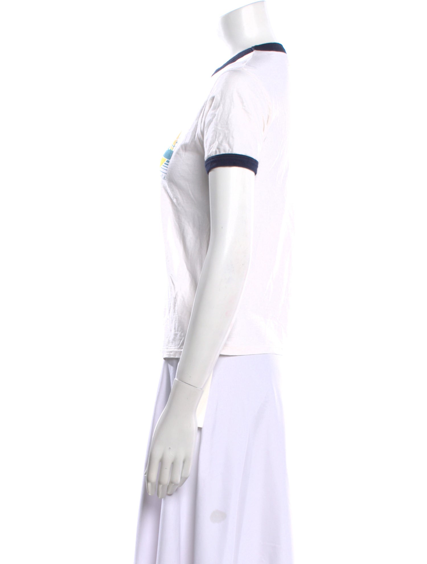 Re/Done x Hanes Graphic Print Crew Neck T-Shirt