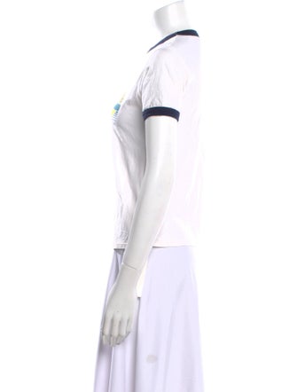 Re/Done x Hanes Graphic Print Crew Neck T-Shirt