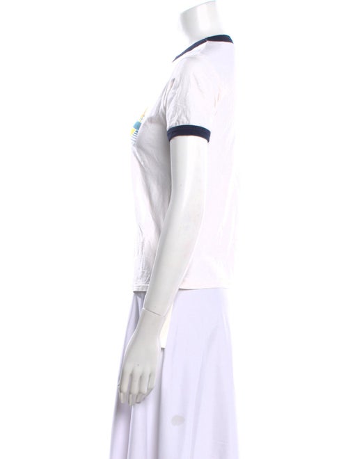 Re/Done x Hanes Graphic Print Crew Neck T-Shirt