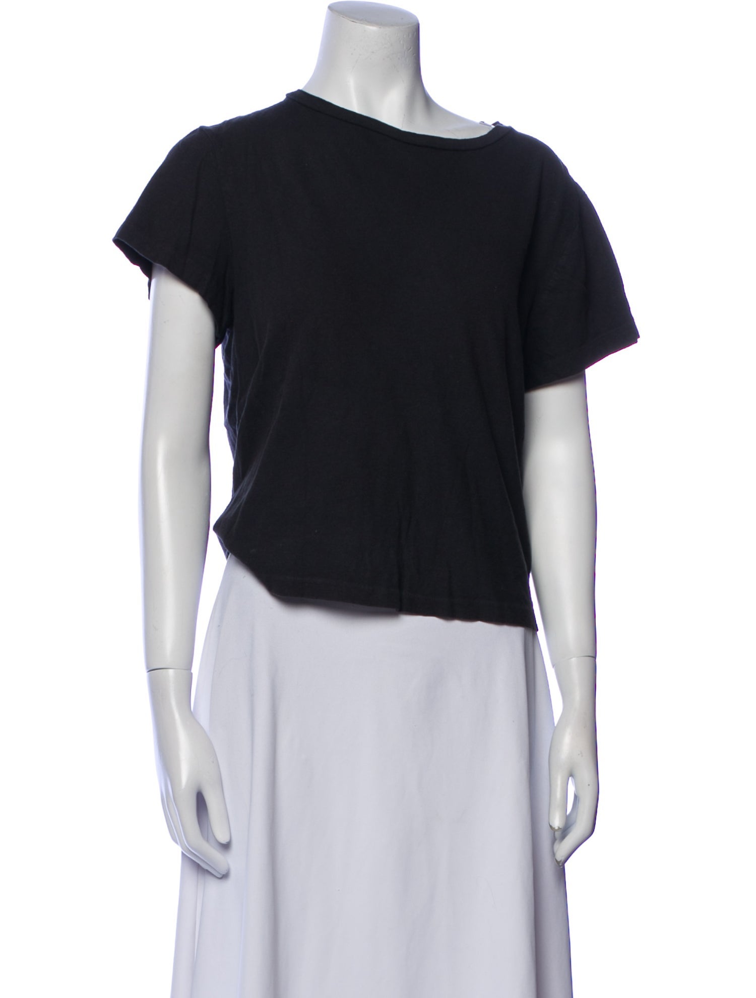 Re/Done x Hanes Bateau Neckline Short Sleeve T-Shirt