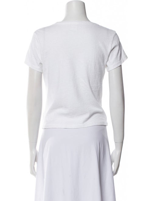 Re/Done x Hanes Graphic Print Crew Neck T-Shirt