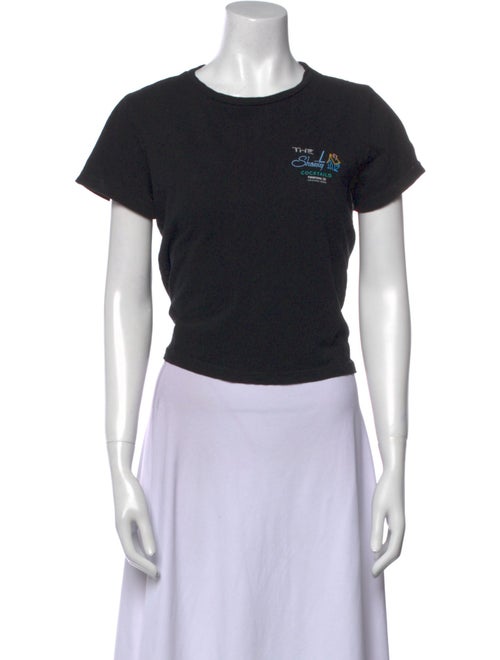 Re/Done x Hanes Graphic Print Crew Neck T-Shirt