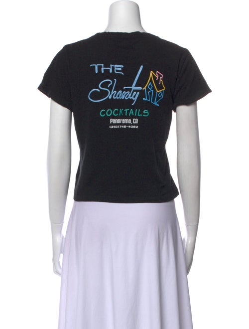 Re/Done x Hanes Graphic Print Crew Neck T-Shirt