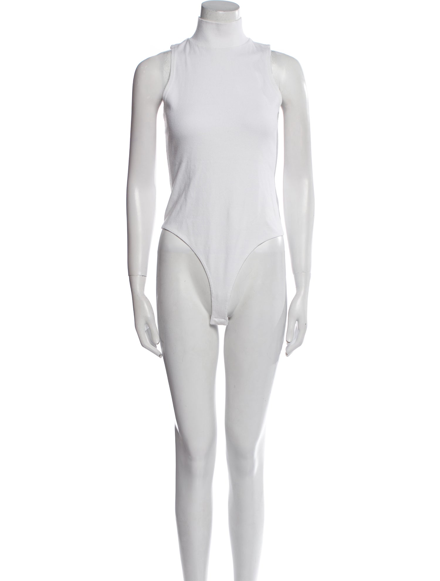 Re/Done x Hanes Turtleneck Sleeveless Bodysuit